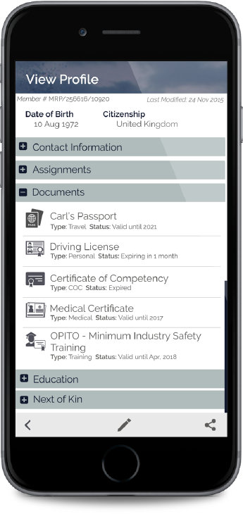 Project Mariner Data Management Portal